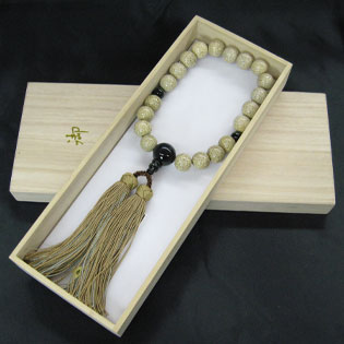 男性用数珠（京念珠）星月菩提樹・青虎目仕立の通販・販売