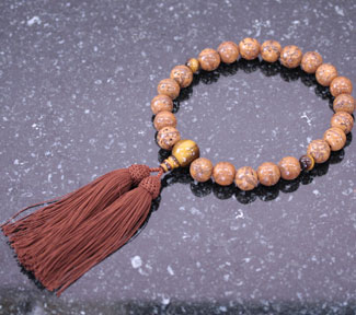 男性用数珠（京念珠）龍眼菩提樹・虎目石仕立の通販・販売