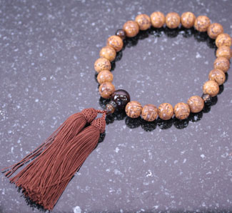 男性用数珠（京念珠）龍眼菩提樹・瑪瑙夢幻仕立の通販・販売