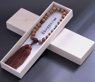 男性用数珠（京念珠）龍眼菩提樹・瑪瑙夢幻仕立の通販・販売
