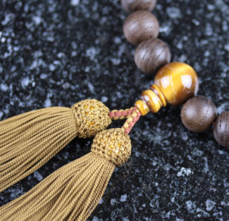 男性用数珠（京念珠）神代欅・虎眼石仕立の通販・販売