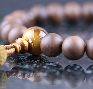 男性用数珠（京念珠）神代桜・虎眼石仕立の通販・販売
