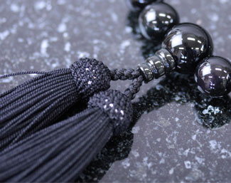 男性用数珠（京念珠）黒耀石共仕立の通販・販売