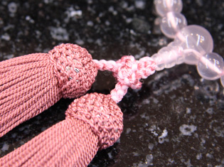 女性用数珠（京念珠）紅水晶　7mm玉仕立の通販・販売