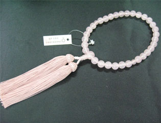 女性用数珠（京念珠）紅水晶　8mm玉仕立の通販・販売