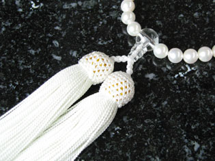 女性用数珠（京念珠）真珠/水晶仕立ての通販・販売