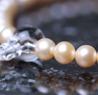 女性用数珠（京念珠）淡水真珠/水晶仕立ての通販・販売
