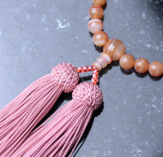 女性用数珠（京念珠）縞瑪瑙共仕立の通販・販売