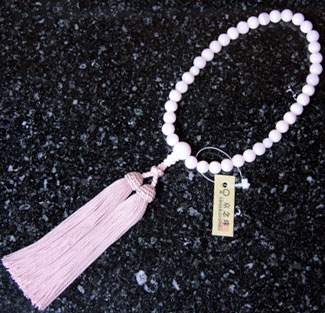 女性用数珠（京念珠）ピンクカルサイト　の通販・販売